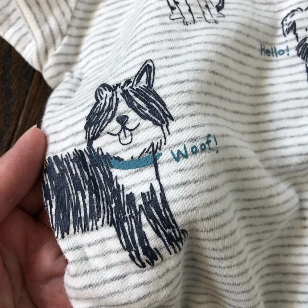 *Bundle x4* Carter’s Boys 3M Blue/Gray/White Dogs “My Best Friend Has Paws” Set - Picture 12 of 12